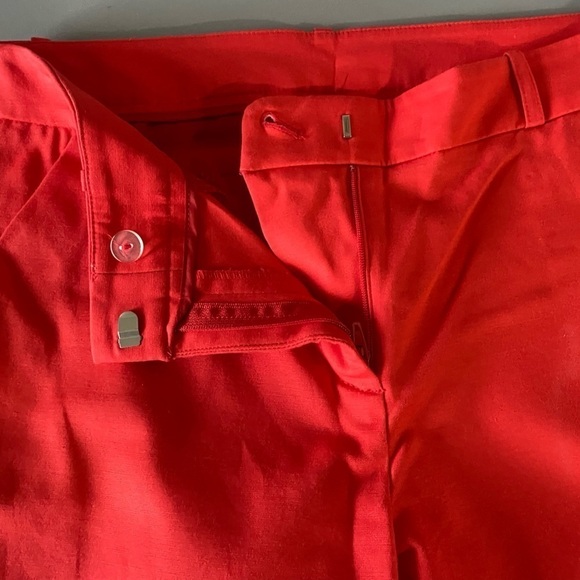 Anne Klein Designer Sz 4 Tailored Cotton Ankle Pants With Hand Pockets EUC - Picture 5 of 14